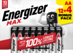 Energizer Max AA alkalické baterie 12+4 16 ks E303326700