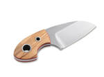 Böker Plus 02BO322 GNOME OLIVE malý nůž 5,6 cm, olivové dřevo, pouzdro kydex, řetízek