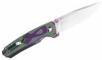 Kizer V3633C1 Fighter Purple & Green kapesní nůž 8,1 cm, fialová, zelená, G10