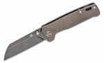 QS130-O QSP Knife Penguin 154CM, Titanium, black, stonewashed