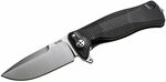 SR11A BS LionSteel SR FLIPPER BLACK Aluminum nůž, RotoBlock, satin finish blade Sleipner