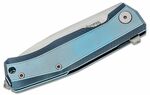 MT01 BL LionSteel Folding nůž M390 blade, BLUE Titanium handle