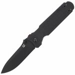 FOX knives FX-446 B PREDATOR II kapesní taktický nůž 9,5 cm, celočerná, FRN