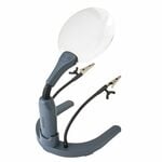 Carson GN-88 HelpingHands 4.3" lupa so stojanom, 2x LED, 2x zväčšenie, svorky