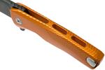 LionSteel ROK A OB Orange vreckový nôž 8,3 cm, čierna, oranžová, hliník