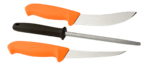12098 Morakniv Hunting Set Orange 2 Knives + Sharpening Steel