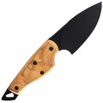 1504 OL FOX knives FOX EUROPEAN HUNTER,FIXED KNIFE,BLD N690 DROP POINT,OLIVE WOOD HDL 1504
