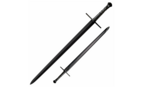 Cold Steel 88HNHM MAA Hand-and-a-Half Sword meč 85 cm,celočierny, koža, kožené puzdro