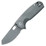 FX-608 TI FOX knives FOX/VOX BABY CORE FOLDING KNIFE - M390 ACID STONEWASHED BLADE - TITANIUM ACID