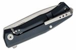MT01A BS LionSteel Folding knife STONE WASHED M390 blade, BLACK aluminum handle