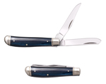 Cold Steel FL-MTRPR-B MINI TRAPPER BLUE vreckový nôž s 2 čepeľami, modrá, kosť