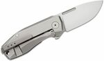 LionSteel NA01 GY NANO vreckový nôž 6,5 cm, Satin, šedá, titán 