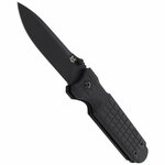 FOX knives FX-446 B PREDATOR II kapesní taktický nůž 9,5 cm, celočerná, FRN