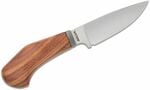 LionSteel WL1 ST Willy nůž do přírody 6,5 cm, olivové dřevo, kožené pouzdro 