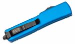 Microtech 148-1BL UTX-70 Black Standard Blue automatický nůž 6,1 cm, černá, modrá, hliník