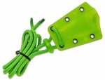 CRKT CR-2387G MINIMALIST® Bowie Gears nôž na krk 5,4 cm, zelená, plast, ozubené kolesá, Kydex puzdro