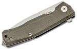 MT01 CVG LionSteel Folding nůž M390 blade, GREEN Canvas handle