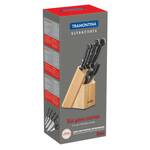 Tramontina 23899/060 Ultracorte 6ks/set nožů s nůžkami v dřevěném stojanu, černá