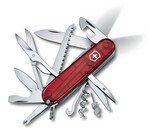 Victorinox 1.7915.T Huntsman Lite multifunkční nůž 91mm, LED, transparentní červená, 21 funkcí