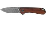 CIVIVI C907DS-2 Elementum Damascus Cuibourtia Wood vreckový nôž 7,5cm, damašek, drevo