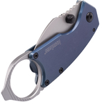 Kershaw K-8710 ANTIC vreckový nôž 4,4 cm, modrá, oceľ, prstenec