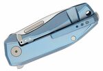 NA01 BL LionSteel NANO, Folding knife MagnaCut blade, BLUE Titanium handle