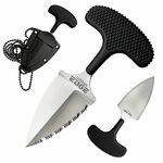 Cold Steel 43XLS Urban Edge 50/50 Edge tolóerő tőr 6,4 cm, fekete, Kray-Ex, Secure-Ex tok