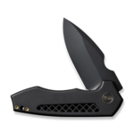 WE23019-1 We Knife Harpen Black Titanium Handle Black Stonewashed CPM 20CV Blade Frame