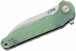 J1910-NTG CJRB Mangrove Nature Green (Transparent) AR-RPM9 G10(contoured & CNC pattern textur