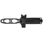 SOG-17-61-03-57 PENTAGON FX COVERT – BLACKOUT taktikai kés – tőr 8,7 cm, teljesen fekete, tok GRN