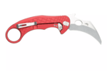 LE1 A RS LionSteel Folding nůž STONE WASHED MagnaCut blade, RED aluminum handle