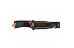 Ganzo Knife G8012-OR pevný vnější nůž 11,5 cm, černo-oranžová, ABS, guma, plastové pouzdro