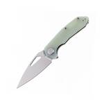 Kubey KU122I Coeus vreckový nôž 7,9 cm, Stonewash, nefritová Jade, G10