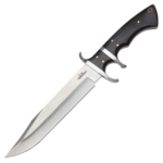 United Cutlery GH5025 GIL HIBBEN ASSAULT taktický nôž 19 cm, čierna, Micarta, hliník, kožené puzdro