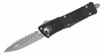 Microtech 142-12AP Combat Troodon Full fogazott automata kés 9,5 cm, Apokaliptikus, fekete, alumíniu