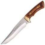 Muela Harrier-18R lovecký nôž 18 cm, bukové drevo, mosadz, kožené puzdro