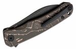 QSP Knife QS140-B2 Otter vreckový nôž 6,9 cm, Black Stonewash, uhlíkové vlákno, meď