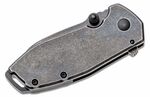 CRKT CR-2493 Squid™ asszisztált fekete kis zsebkés 5,6 cm-es rásegítéssel, fekete kőmosás, acél