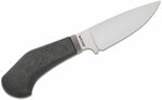 WL1 CF LionSteel Fixed nůž m390 blade CARBON FIBER andle, Ti guard, kožený sheath