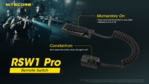 Nitecore RSW1 Pro diaľkový spínač