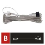 D1ZB02 Emos Lighting Prodlužovací kabel pro spojovací řetězy Standard transparent., 10 m, vnější a