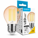 Modee Lighting LED Filament Amber Globe Mini žárovka E27 4W teplá bílá, stm. (ML-G45FA1800K4WE27D)