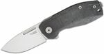 NA01 CVB LionSteel NANO, Folding knife MagnaCut blade, BLACK Canvas handle