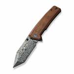 C23024-DS1 CIVIVI Bhaltair Guibourtia Wood Handle Damascus Blade Liner Lock