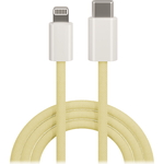 Maxlife MXUC-06 nylonový kábel USB-C - Lightning 1,0 m 20W žltá (OEM0101123)