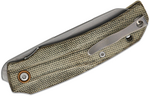 MKM MK IC-GC ICE vreckový nôž 6,5 cm, Stonewash, zeleno-sivá, Micarta