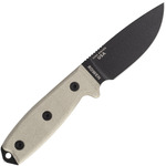 ESEE-3MIL-PB Model 3 univerzális kés 8,8 cm, fekete, zöld, Micarta, műanyag hüvely