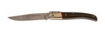 PQ-9DAM Muela 85mm Stainless steel Damascus blade, African blackwood granedille