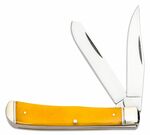 FL-TRPR-Y Cold Steel TRAPPER KNIFE / 4.125" CLOSED / 2 BLADES (BOTH 3.3") / 8CR13MOV / YELLOW BONE /