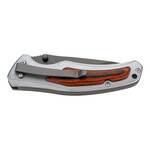 Herbertz 55024 jednoručný vreckový nôž 7,5cm, hliník, drevo Pakka a hliník 